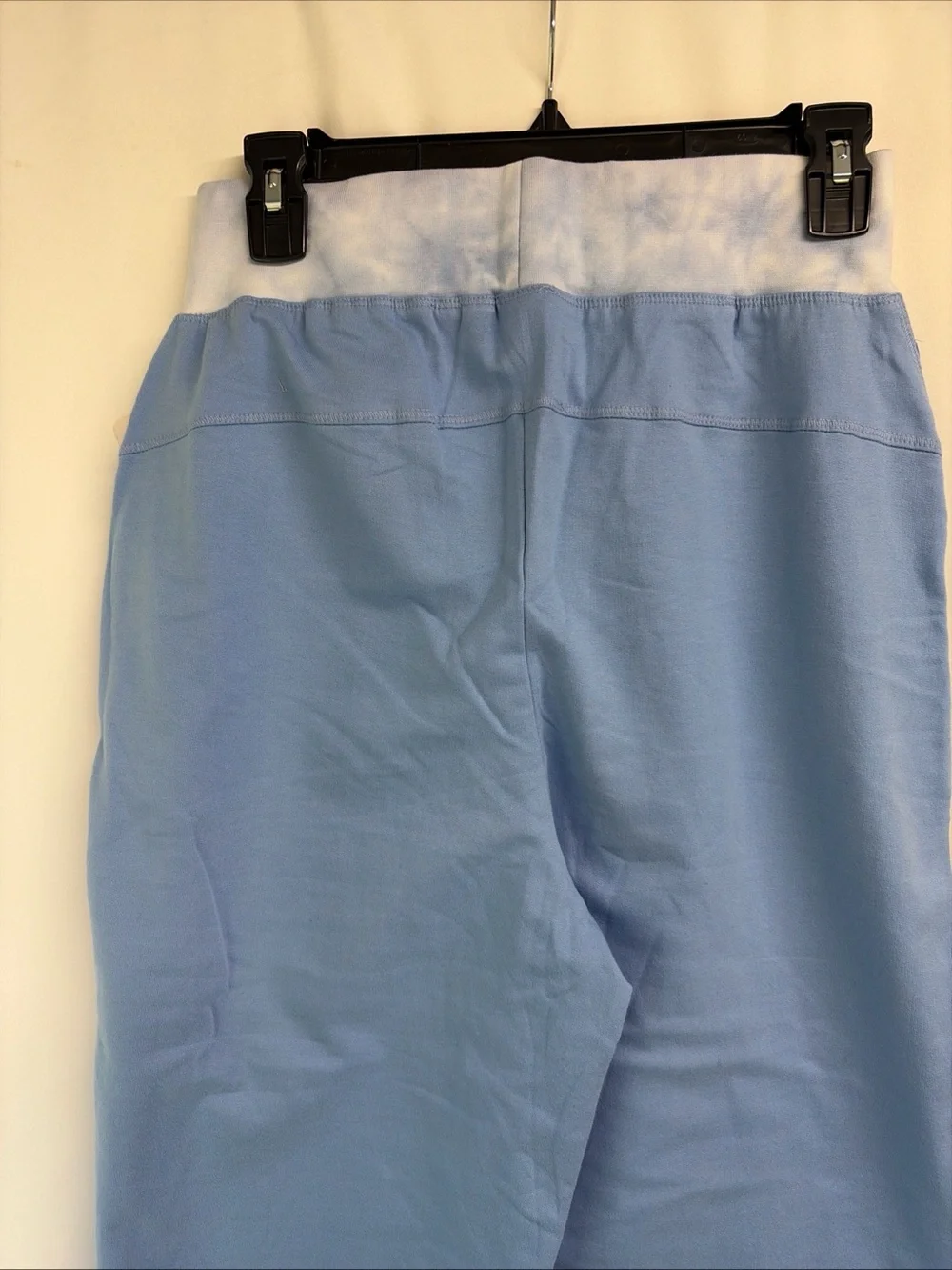 NWT Nanette Lepore Women’s Sz Medium Blue Wide Leg Stretch Sweatpants Loungewear